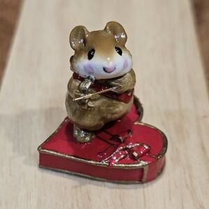 Wee Forest Folk M-94 Cupid Mouse Retired Signed WP, No WFF Box 1983‎
